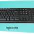 Клавиатура Logitech K270,  USB, Радиоканал, с гравировкой, черный + белый [920-003058]